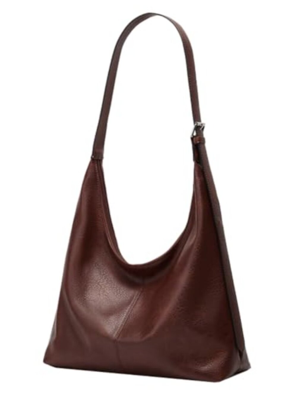 Retro Vegan Leather Slouchy Tote Bag Women Shoulder Crossbody Handbag Purse
